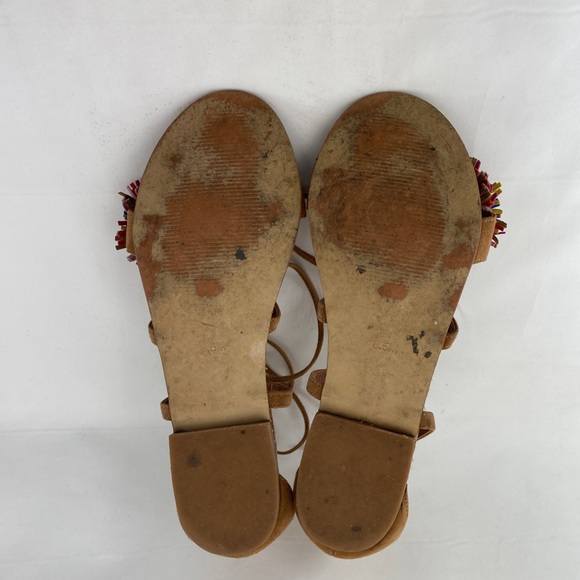 Steve Madden Swizzle Lace up Flat Sandals size 8.5 Womens - Picture 13 of 15